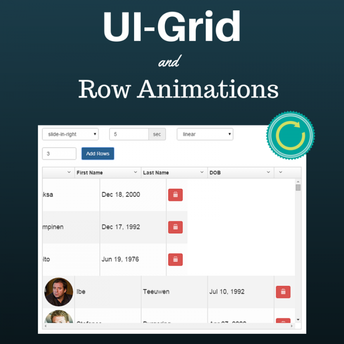 UI-Grid and Row Animations